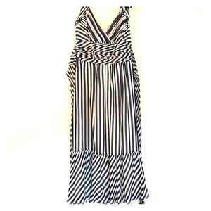 BCBGMaxAzria Striped Halter Midi Dress Size 4